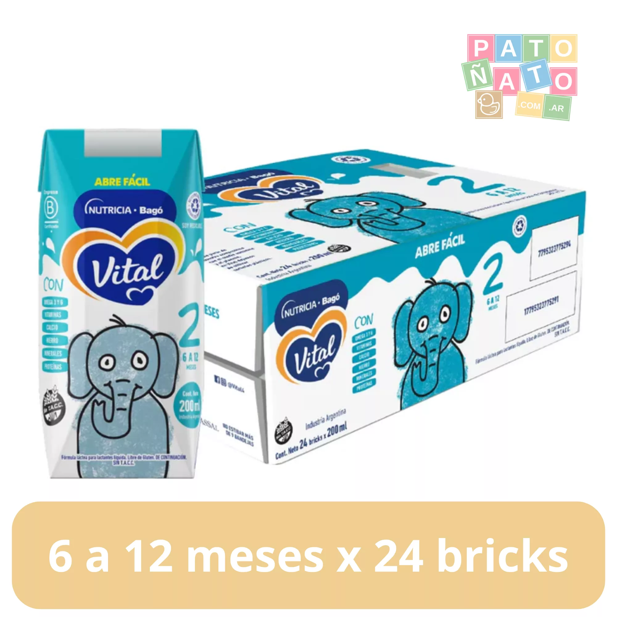 Vital 2 x 200 ml. x 24 bricks