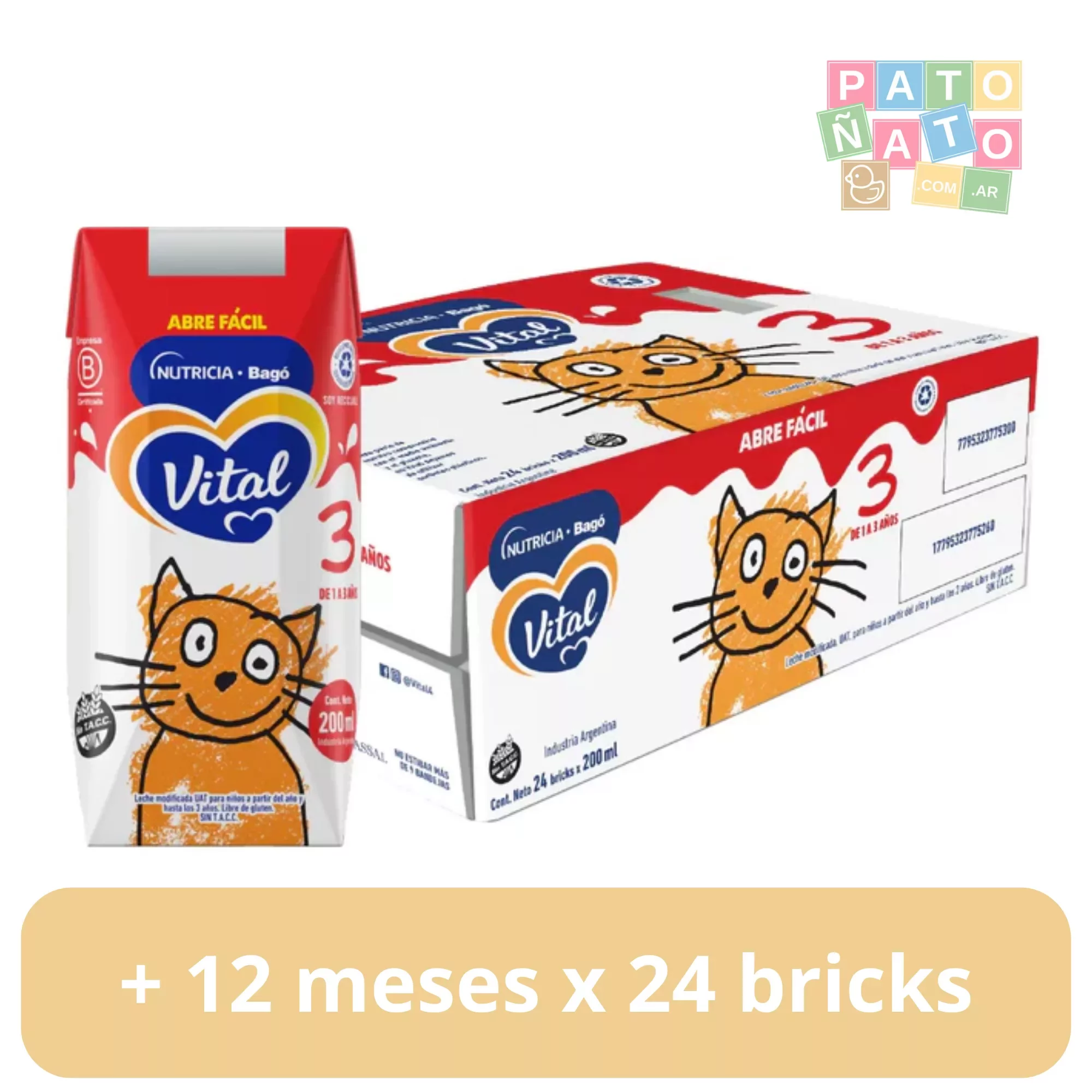 Vital 3 x 200 ml. x 24 bricks