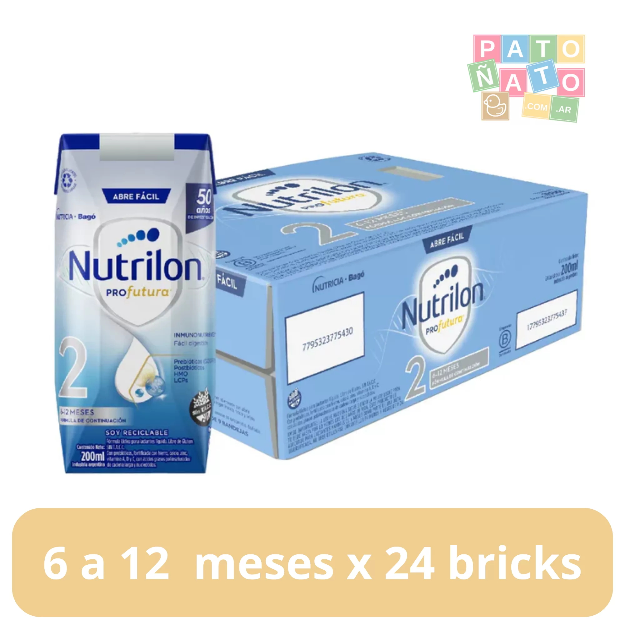Nutrilon 2 x 200 ml  x 24 bricks